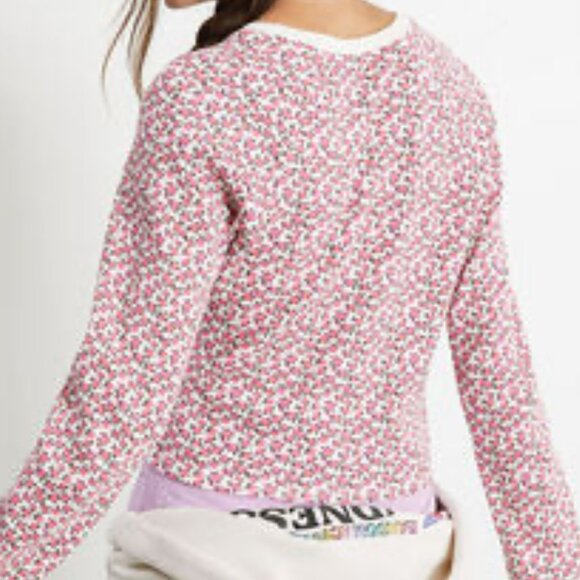 PacCares Comfy Thermal Top Long Sleeve‎ Pre-Owned Small Cotton Pink Ivory - Picture 8 of 14